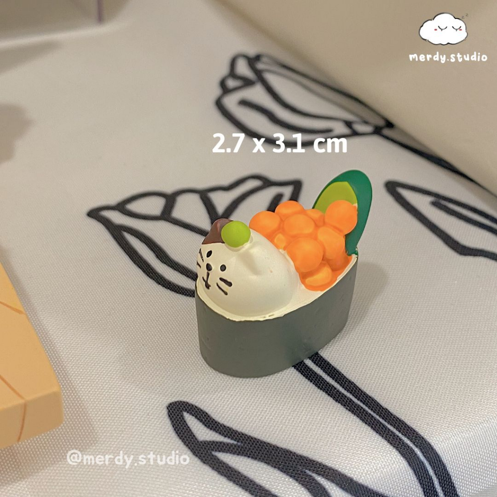 Mô hình mèo mini Meo Sushi decor bàn học | Shopee Việt Nam