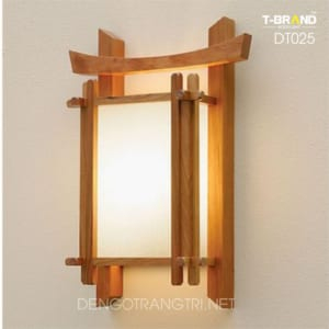 Khung Để Đèn Nội Thất Nhà Xanh 82 - Đèn Gỗ ốp Tường Theo Phong Cách Truyền Thống Nhật Bản
