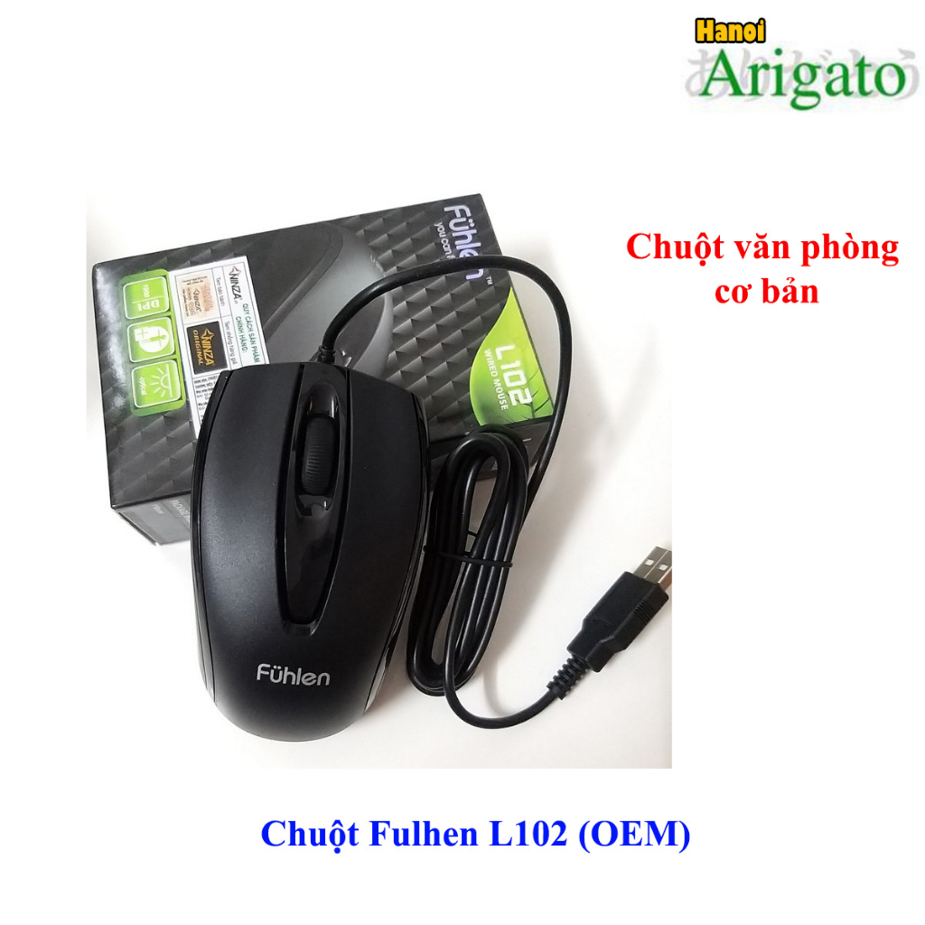 Chuột văn phòng, Chuột Fulhen L102 có dây hàng nhập khẩu giá tốt ...