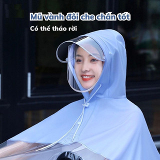 Áo mưa cho Mẹ và Bé nửa trước trong suốt kém kính chắn mưa, che phủ toàn thân 🌸free ship🌸