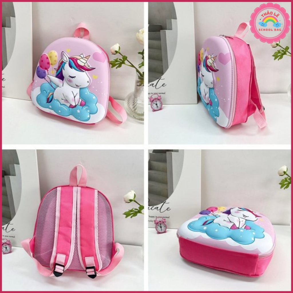 Balo cho bé mẫu giáo hình nổi 3D cặp trẻ em mầm non cho bé gái 1-6 tuổi melody elsa kitty labubu kuromi capybara TL2313