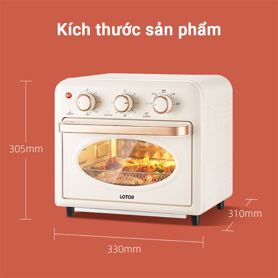 Product image Lò nướng điện đa năng Lotor KZ1502 dung tích 15L, lò nướng bánh, nướng gà cả con không cần lật bảo hành 12 tháng 5