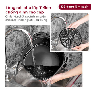 Nồi chiên không dầu FUJIHOME A6DB 6.5l nhiều chức năng - Tự động ngắt nhiệt khi quá tải