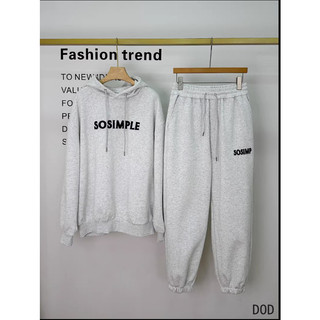 Bộ Nỉ Nam Nữ Hoodie Phối Mũ Sành Điệu Chữ SOSIMPLLE Phong Cách Thời Trang Cá Tính Năng Động Chất Liệu Nỉ Ngoại Dày Dặn