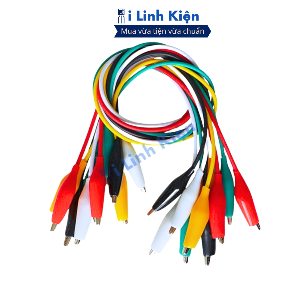 Dây kẹp cá sấu lớn 45mm loại tốt dài 50cm chất lượng ilinhkien.