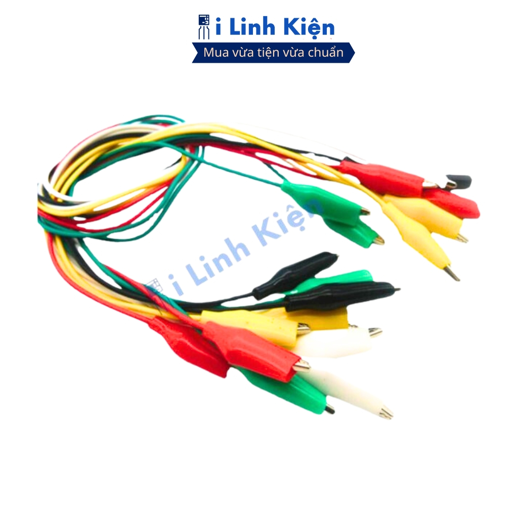 Dây kẹp cá sấu lớn 45mm loại tốt dài 50cm chất lượng ilinhkien.