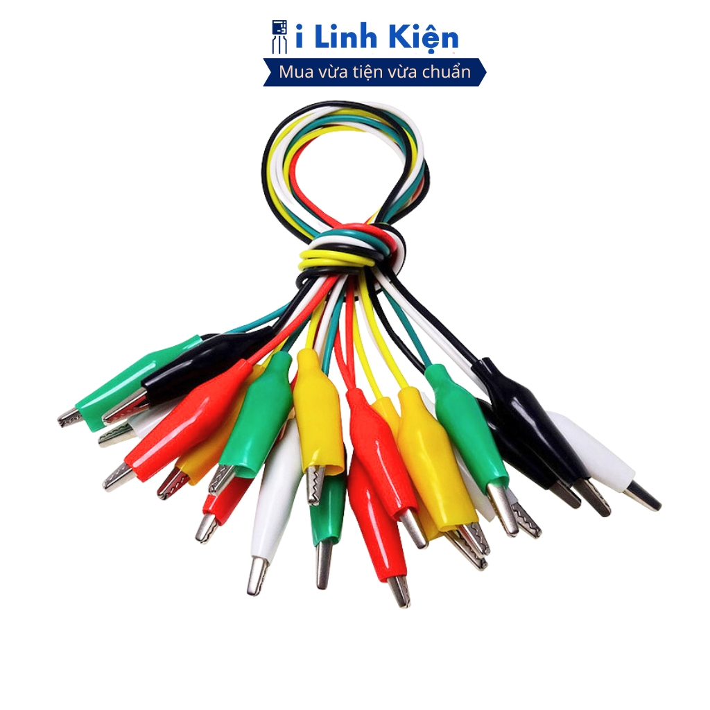 Dây kẹp cá sấu lớn 45mm loại tốt dài 50cm chất lượng ilinhkien.