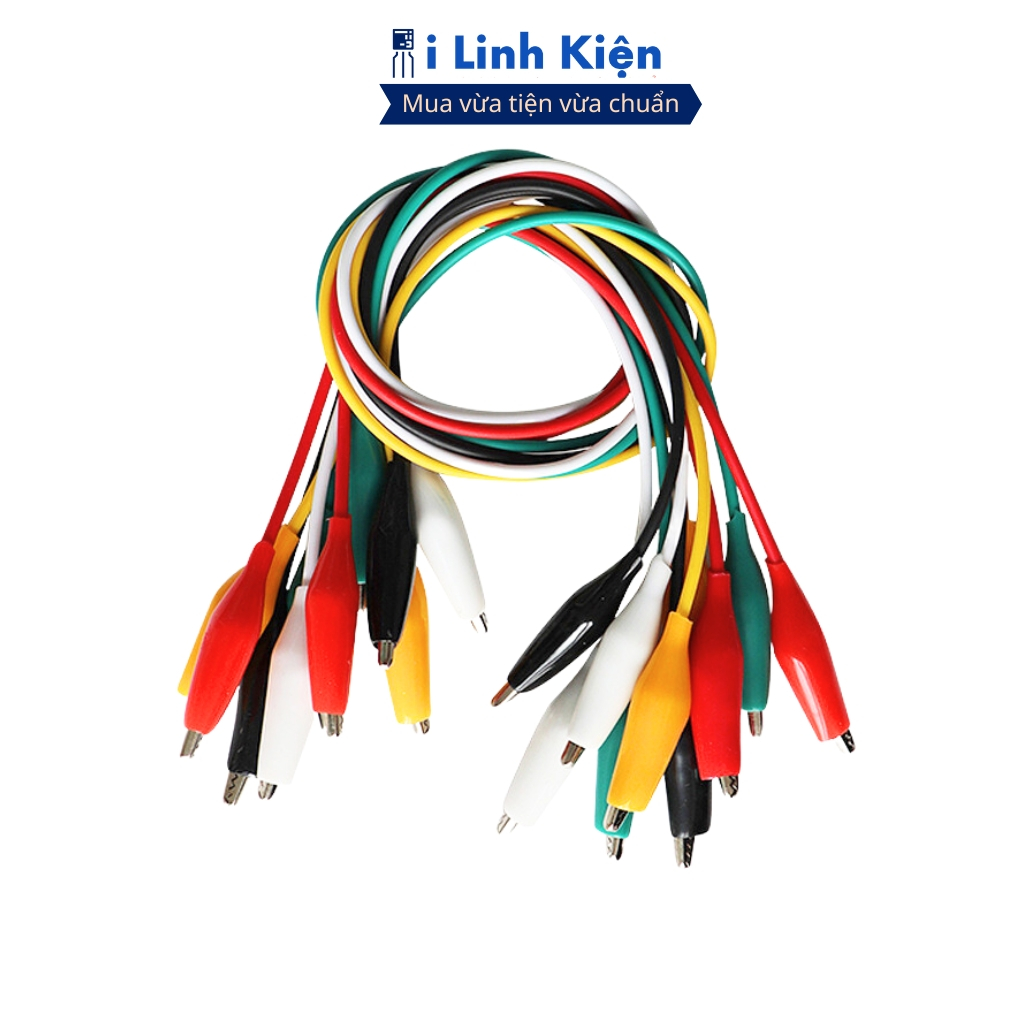Dây kẹp cá sấu lớn 45mm loại tốt dài 50cm chất lượng ilinhkien.