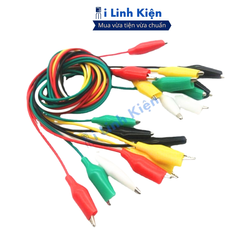Dây kẹp cá sấu lớn 45mm loại tốt dài 50cm chất lượng ilinhkien.