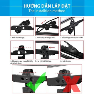 [TSG-KIA] Cần Gạt Mưa Ô Tô Khung sắt lưỡi silicon dành cho các dòng xe: Morning, K3, Seltos, Cerato, Sedona, Rio,...