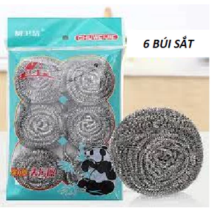COMBO Set 6 Búi Sắt Cọ Xoong Nồi CWJ-150