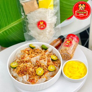 Bánh tráng muối sặc TIGER FOOD Combo bánh tráng phơi sương + sốt tắc + muối xì ke sặc chấm trộn thả ga SIÊU NGON