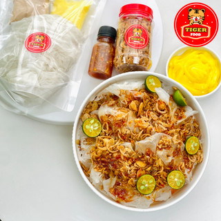 Bánh tráng muối sặc TIGER FOOD Combo bánh tráng phơi sương + sốt tắc + muối xì ke sặc chấm trộn thả ga SIÊU NGON