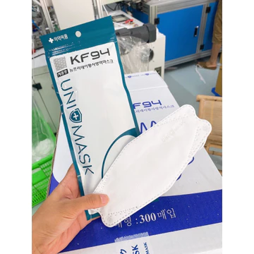 Thùng 300 Khẩu Trang KF94 4D kháng khuẩn công nghệ Hàn Quốc 4 Lớp, khẩu trang Uni, ôm sát, thời trang