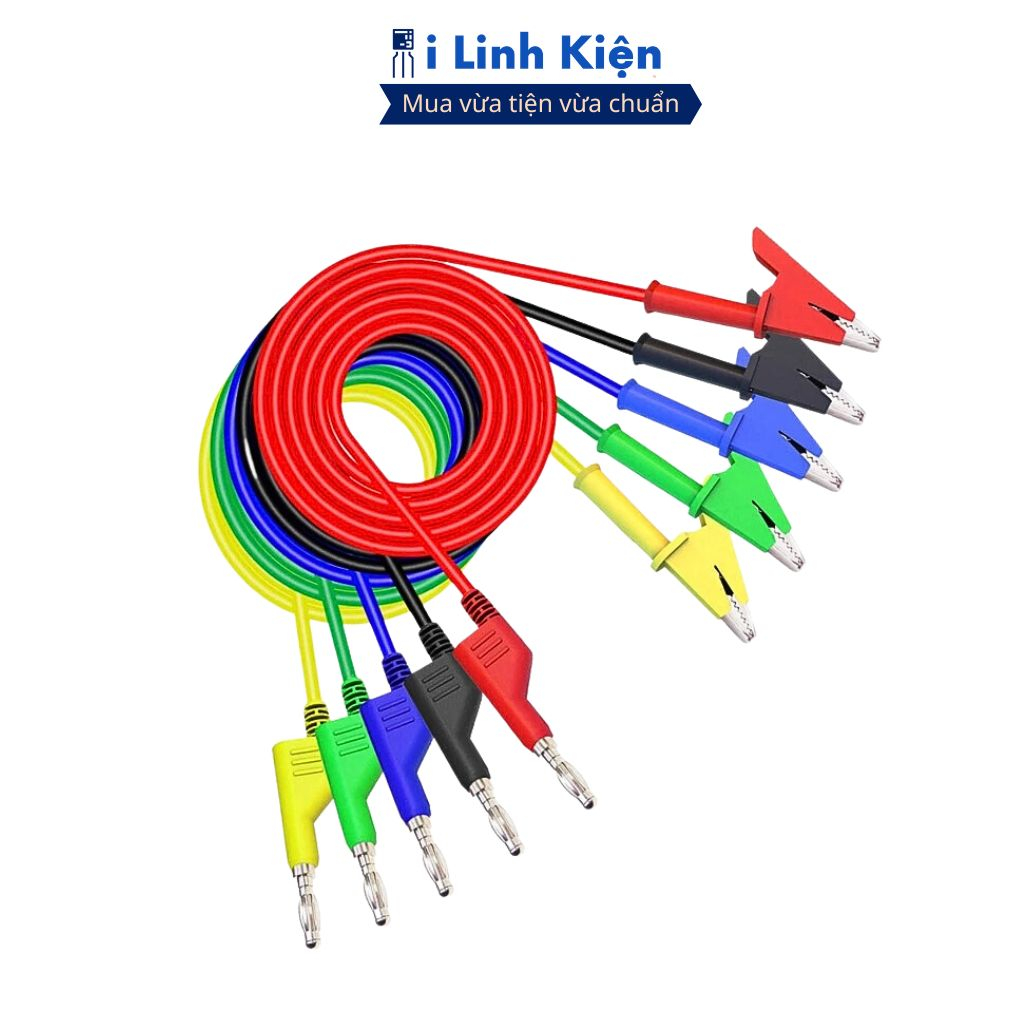 Dây đo đồng hồ liền kẹp cá sấu chất lượng cao ( 1 sợi ) chính hãng ilinhkien