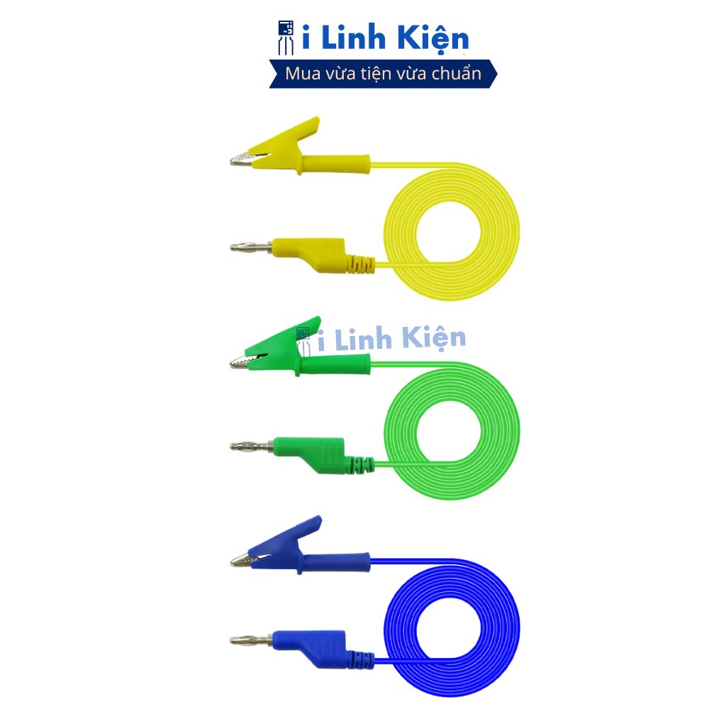 Dây đo đồng hồ liền kẹp cá sấu chất lượng cao ( 1 sợi ) chính hãng ilinhkien