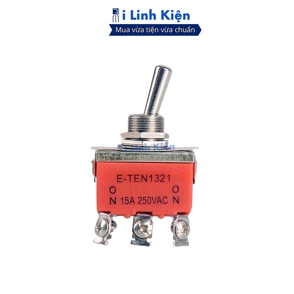 Công tắc gạt đôi E-TEN1321 15A 250V 2 chế độ ON-ON 6P chính hãng ilinhkien