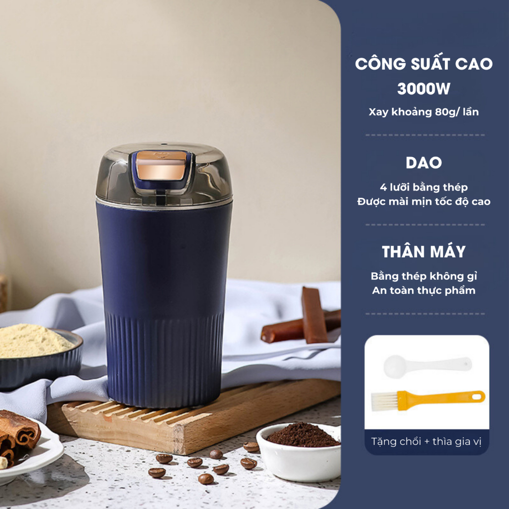 Product image Máy Xay Bột Mịn Công Suất 300W, Máy Xay Cà Phê, Hạt Khô Làm Bột Sữa Hạt, Xay Bột Ăn Dặm Cho Bé - NABITA 2
