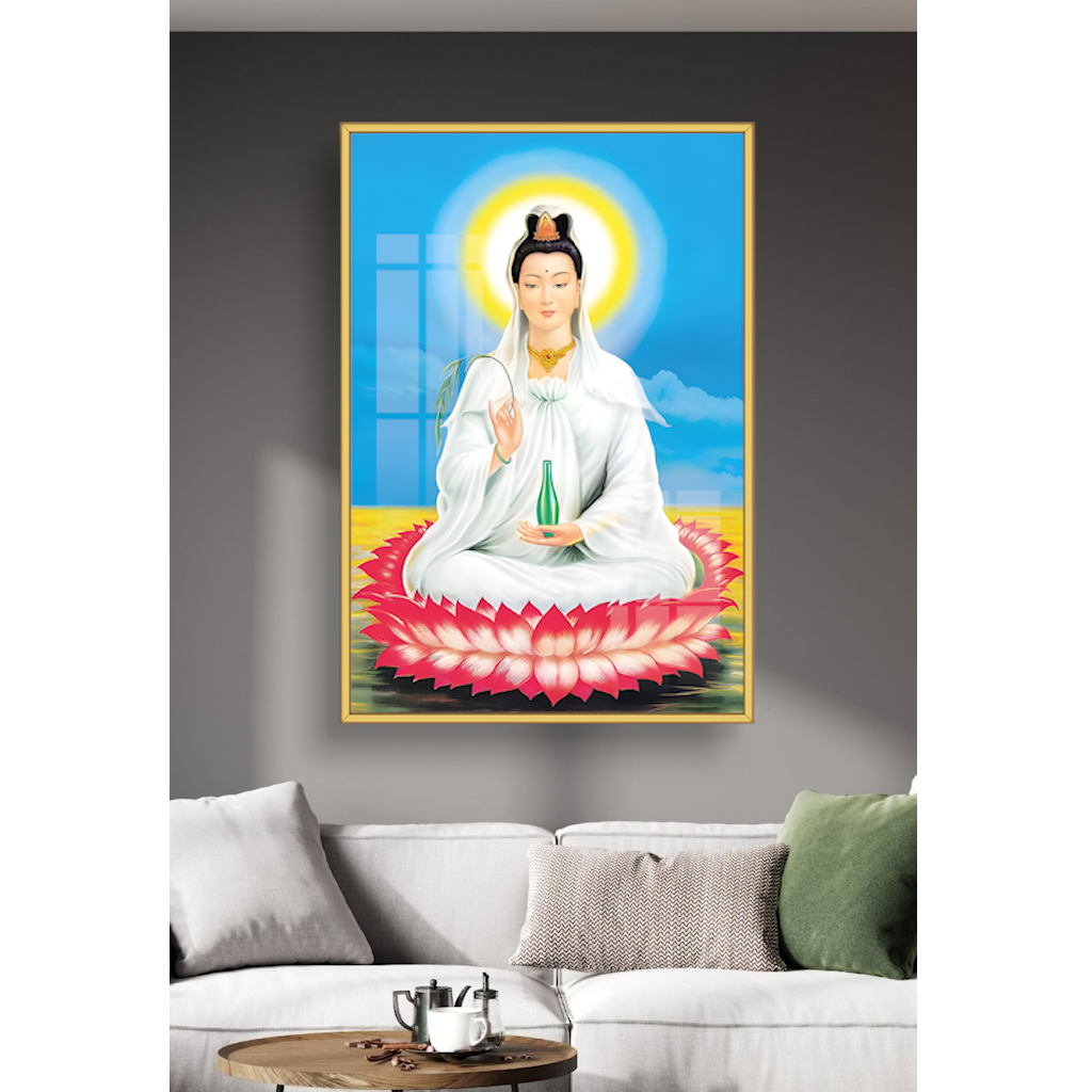 Tranh Địa Tạng Vương Bồ Tát - Quan Thế Âm Bồ Tát - Phật Thích Ca - Tranh Treo Tường - Tráng Gương - Phòng Thờ