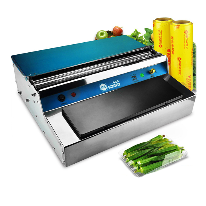 Máy cắt màng co HW-450 350W cắt và dán màng tự động màng co pvc 25-45cm