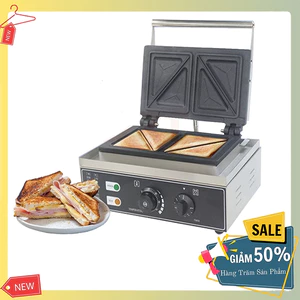 Nướng bánh 2200W gia nhiệt kép 2 mặt, chống dính teflon siêu bền