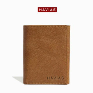Ví Gấp Mini HAVIAS Da Bò Vachetta nhập khẩu ví da nam nữ NOTE