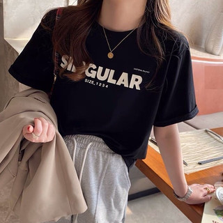 Áo Thun Singular Form Rộng Nữ Phông tay lỡ dáng suông in hình vintage, 3158 retro cá tính Ulzzang