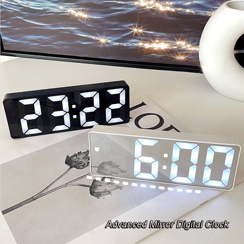Đồng hồ led 3D để bàn thông minh, đồng hồ báo thức điện tử decor Smart ...