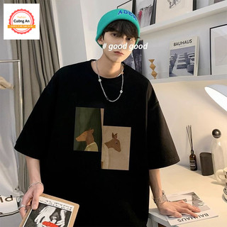 Áo thun nam, áo phông nam tay ngắn, tay lỡ cổ tròn chất thun lạnh dày dặn thoáng mát  ATN037 - Cường An Fashion