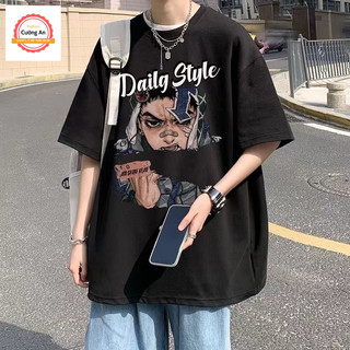 Áo thun nam, áo phông nam tay ngắn, tay lỡ cổ tròn chất thun lạnh dày dặn thoáng mát  ATN039 - Cường An Fashion