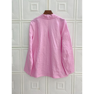 JUNE LINEN A15-Áo Blazer nữ LINEN TƯNG PREMIUM tay dài form rộng có 2 túi. Nhiều màu. Ảnh chính chủ.