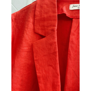 JUNE LINEN A15-Áo Blazer nữ LINEN TƯNG PREMIUM tay dài form rộng có 2 túi. Nhiều màu. Ảnh chính chủ.