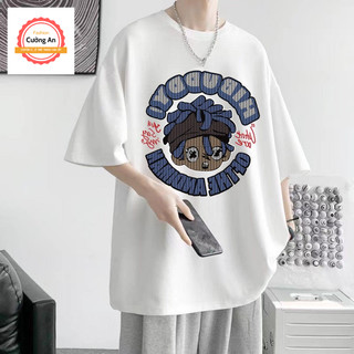 Áo thun nam, áo phông nam tay ngắn, tay lỡ cổ tròn chất thun lạnh dày dặn thoáng mát  ATN050 - Cường An Fashion