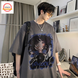 Áo thun nam, áo phông nam tay ngắn, tay lỡ cổ tròn chất thun lạnh dày dặn thoáng mát  ATN050 - Cường An Fashion