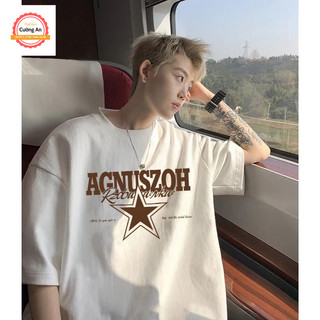 Áo thun nam, áo phông nam tay lỡ cổ tròn chất thun lạnh dày dặn thoáng mát  ATN055 - Cường An Fashion