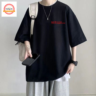 Áo thun nam, áo phông nam tay ngắn, tay lỡ cổ tròn chất thun lạnh dày dặn thoáng mát  ATN057 - Cường An Fashion