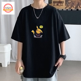Áo thun nam, áo phông nam tay ngắn, tay lỡ cổ tròn chất thun lạnh dày dặn thoáng mát  ATN062 - Cường An Fashion