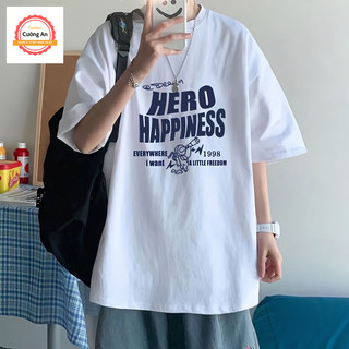 Áo thun nam, áo phông nam tay ngắn, tay lỡ cổ tròn chất thun lạnh dày dặn thoáng mát  ATN065 - Cường An Fashion