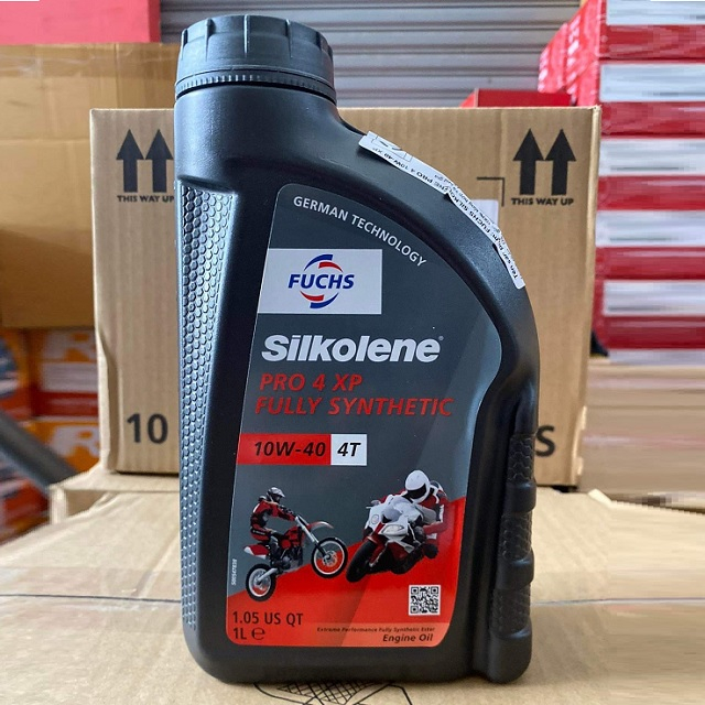 Nhớt Xe Máy Fuchs Silkolene 10W40 Pro 4XP Dành Cho Xe Số, Côn Tay, Moto PKL