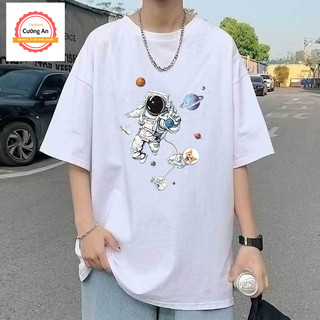 Áo thun nam, áo phông nam tay ngắn, tay lỡ cổ tròn chất thun lạnh dày dặn thoáng mát  ATN070 - Cường An Fashion