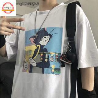 Áo thun nam, áo phông nam tay ngắn, tay lỡ cổ tròn chất thun lạnh dày dặn thoáng mát  ATN072 - Cường An Fashion