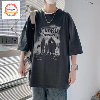 Áo thun nam, áo phông nam tay ngắn, tay lỡ cổ tròn chất thun lạnh dày dặn thoáng mát  ATN071 - Cường An Fashion