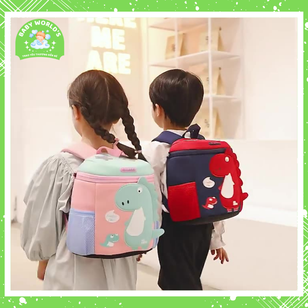 [HÀNG VIP LOẠI CAO CẤP] Balo khủng long đáng yêu siêu nhẹ-chất liệu đẹp cho bé mầm non,mẫu giáo 2-5T