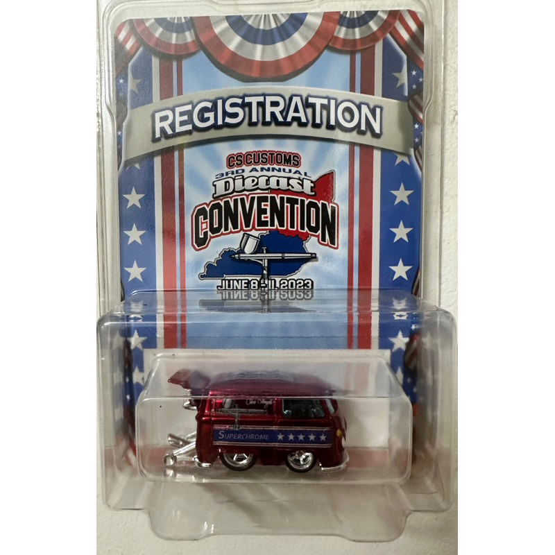 Xe mô hình CS Customs Kool Kombi Stangler Convention Red Chrome ...