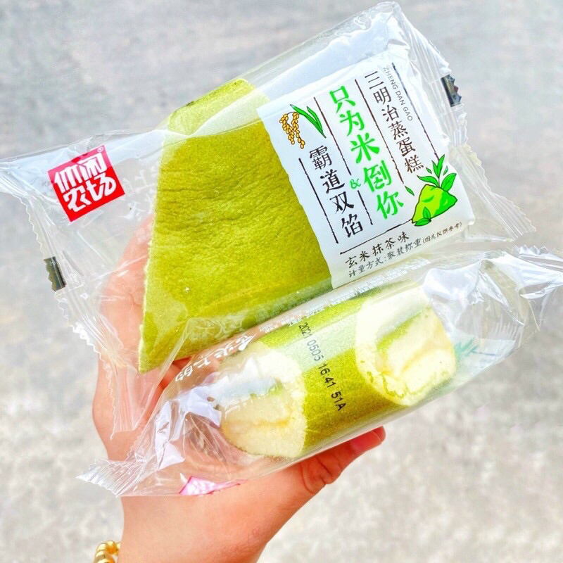 [500gram] Tam giác cuộn kem 3 vị matcha-Dâu tây-Đào
