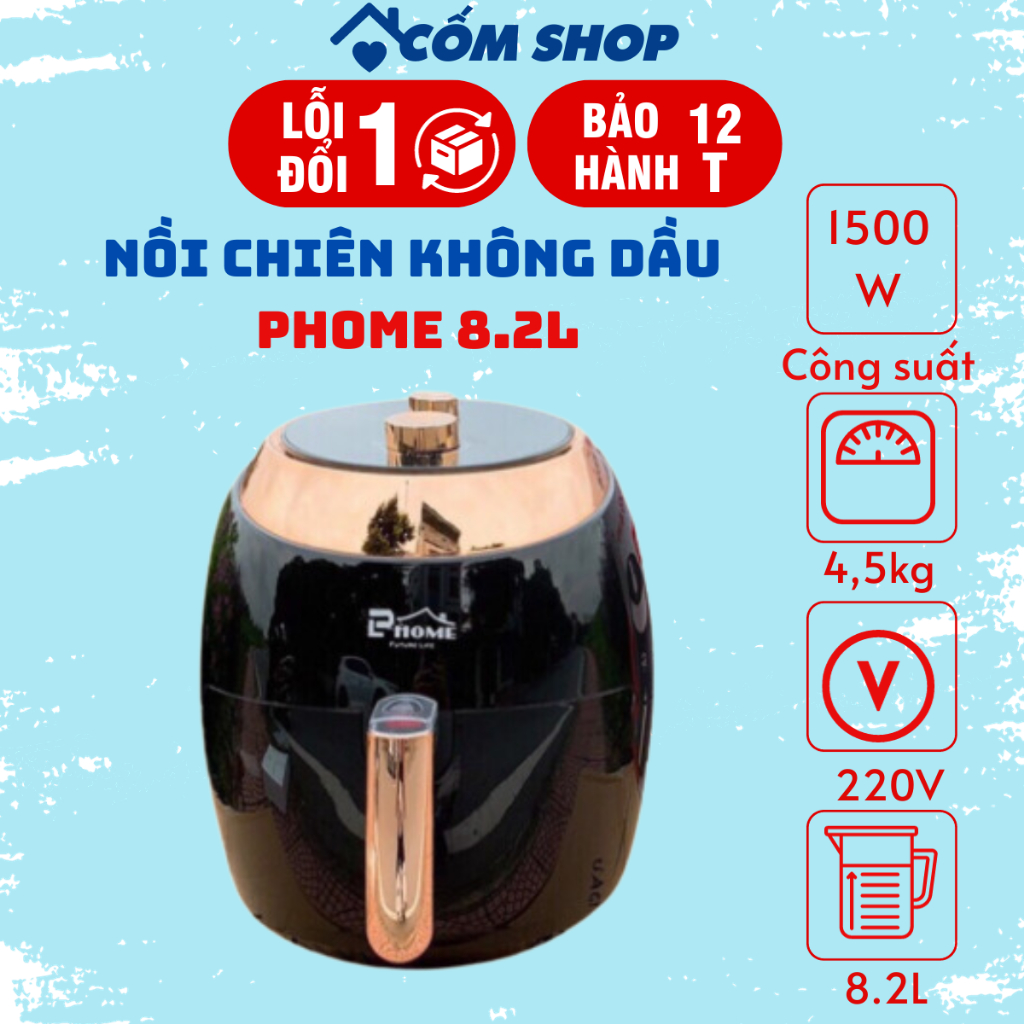 Hướng dẫn các cách khắc phục sự cố thường gặp khi sử dụng nồi chiên không dầu Phome