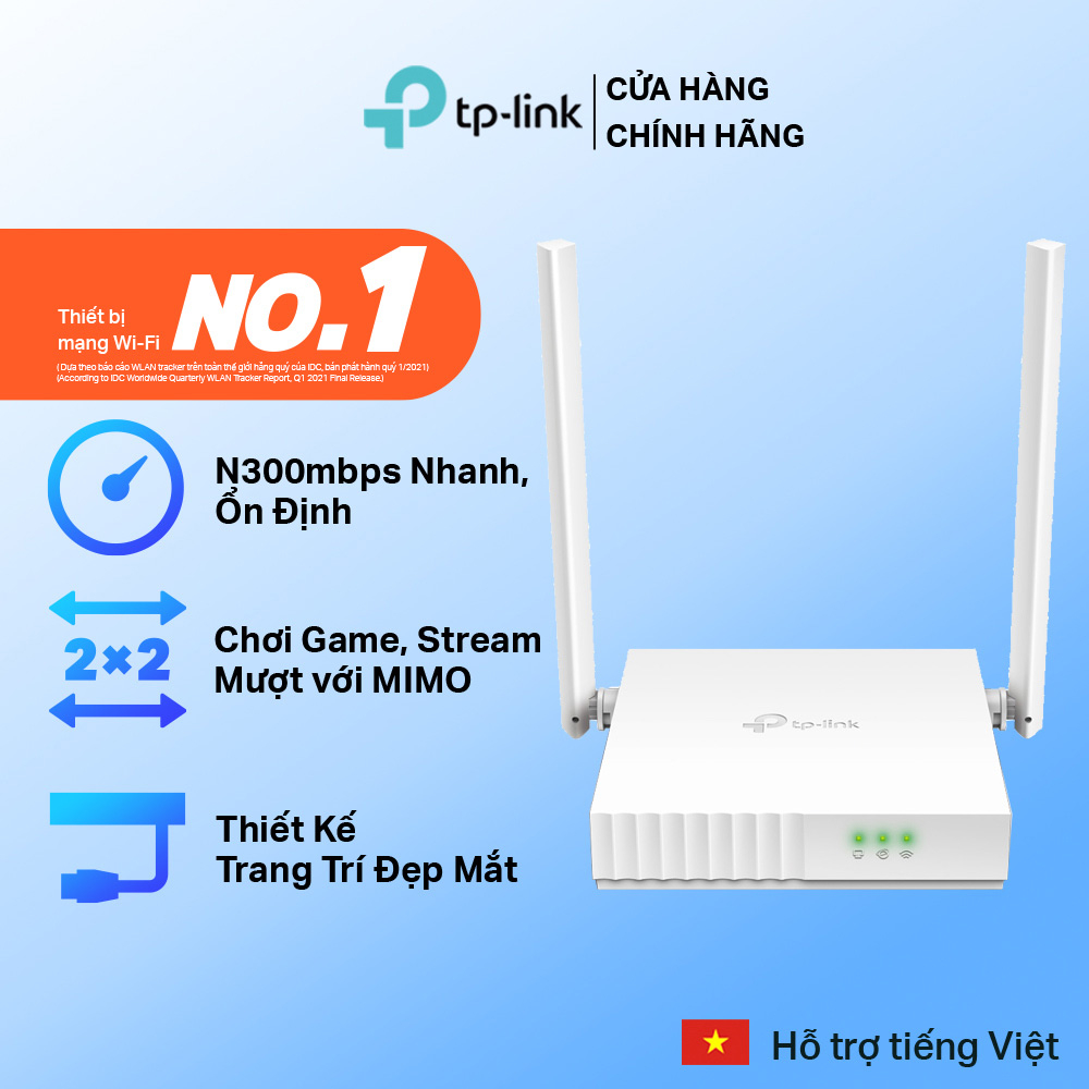 Bộ Phát Wifi TP-Link TL-WR820N Chuẩn N 300Mbps Bảo Vệ Mạng Gia Đình Tối Đa