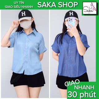 Áo sơ mi nữ tay ngắn phong cách ullzang hàn quốc