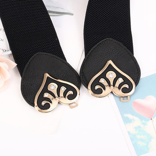 Đai váy liền, đai đầm, thắt lưng Jumpsuit bản rộng, chất liệu co giãn, móc khóa kim loại họa tiết chiếc lá W55