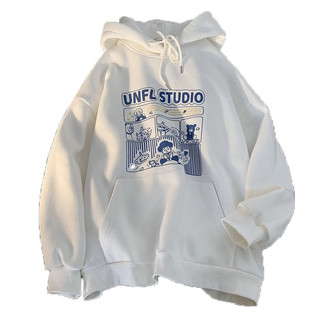 Áo hoodie nam nữ basic form rộng họa tiết áo nỉ bông unisex nam nữ siêu dày phong cách Hàn Quốc STUDIO- DTB